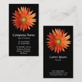 アフリカデイジー – 黒 名刺 (正面/裏面)