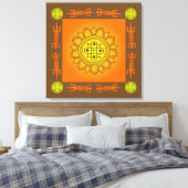 アフリカデザイン キャンバスプリント (インサイチュ (寝室))