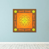 アフリカデザイン キャンバスプリント (インサイチュ (ウッドフロア))