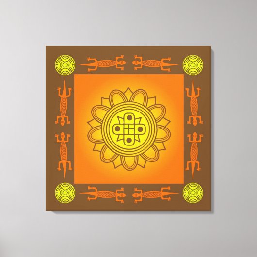 アフリカデザイン キャンバスプリント (正面)