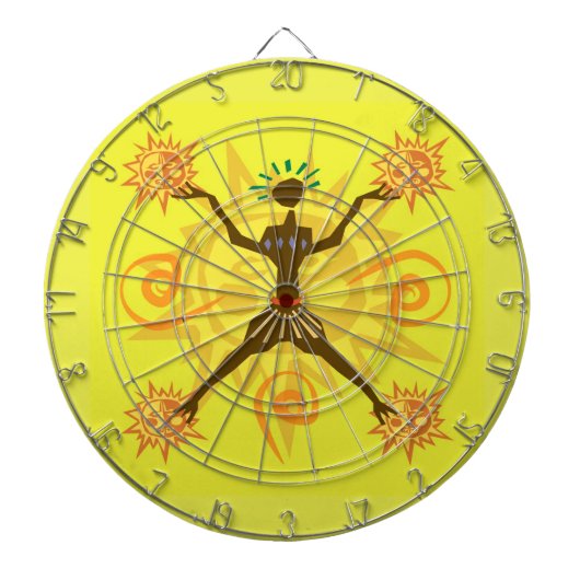 アフリカデザイン ダーツボード (正面)