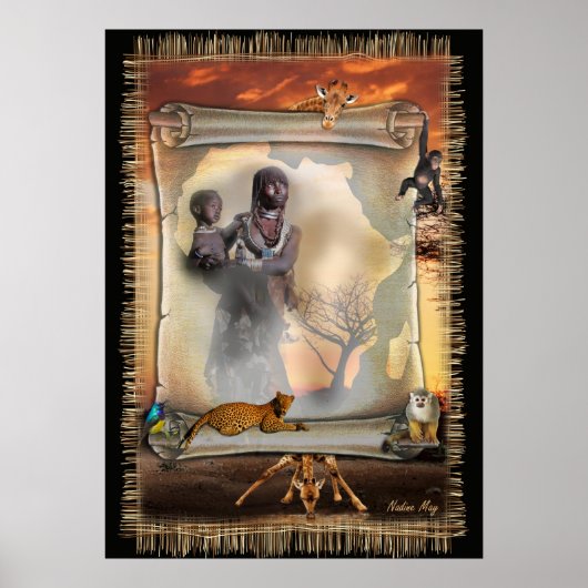 アフリカデザイン ポスター (正面)