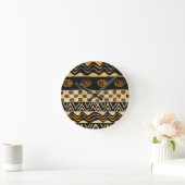 アフリカトリバルシャーマンデザイン ラウンド壁時計 (ホーム)