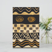 アフリカトリバルシャーマンデザイン 便箋 (スタンド正面)