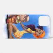 アフリカドラマー女の子iPhoneケース Case-Mate iPhoneケース (裏面 (横))