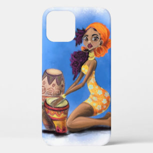 アフリカドラマー女の子iPhoneケース iPhone 12 Proケース