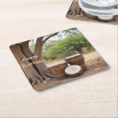 アフリカドラム スクエアペーパーコースター (アングル)