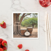 アフリカドラム スタンダードカクテルナプキン (インサイチュ)