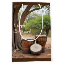 アフリカドラム ミディアムペーパーバッグ