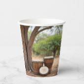 アフリカドラム 紙コップ (正面)