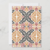 アフリカナ |アモダンンカラケンテ結婚リザード 招待状 (裏面)