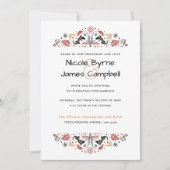 アフリカナ |アモダンンカラ結婚リザード 招待状 (正面)