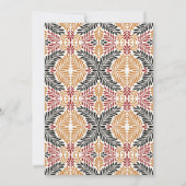 アフリカナ |アンカラモダンケンテ・リハーサル・ディナー 招待状 (裏面)