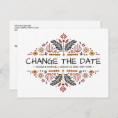 アフリカナ |アンカラ結婚ケンテの計画変更 案内ポストカード (正面/裏面)