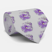 アフリカバイオレットの紫色 ネクタイ (ロール)