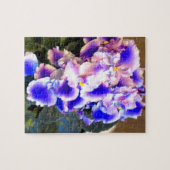 アフリカバイオレットの青 ジグソーパズル (横)