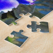 アフリカバイオレットの青 ジグソーパズル (側面)