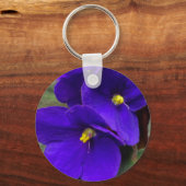アフリカバイオレットキーチェーン キーホルダー (正面)