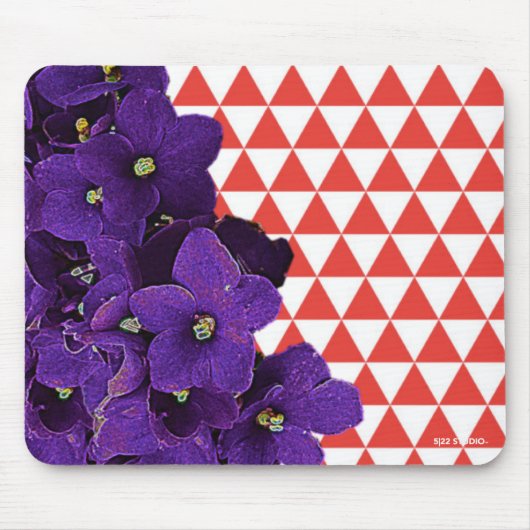 アフリカバイオレットマウスパッド マウスパッド (正面)