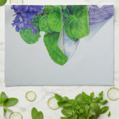アフリカバイオレット キッチンタオル (折り畳み)