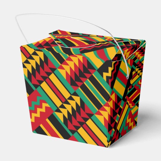 アフリカバスケット織りプライド赤イエローグリーンブラック フェイバーボックス (裏面サイド)