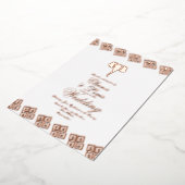 アフリカバラ金ゴールドアンカ結婚ラズプレス 箔招待状 (回転した状態)