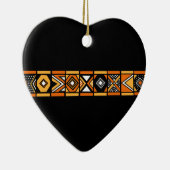 アフリカパターンオーナメント セラミックオーナメント (右)