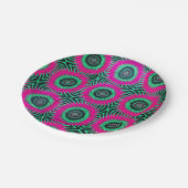 アフリカパターンプレート ペーパープレート (アングル)