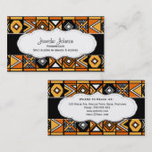 アフリカパターン名刺 名刺 (正面/裏面)