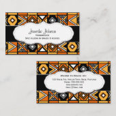 アフリカパターン名刺 名刺 (正面/裏面)
