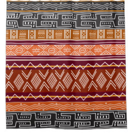 アフリカパターン組合せのシャワー・カーテン シャワーカーテン