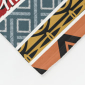 アフリカパターン組合せ フリースブランケット (角)