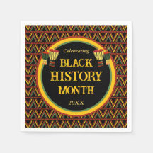 アフリカパターン黒い履歴月のお祝い