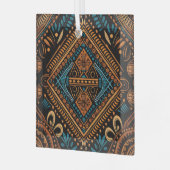 アフリカパターン ガラスオーナメント (正面左)