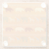 アフリカパターン ガラスコースター (裏面)