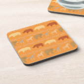 アフリカパターン コースター (左側)