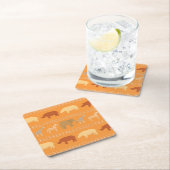 アフリカパターン スクエアペーパーコースター (インサイチュ)