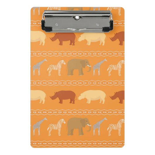 アフリカパターン ミニクリップボード (正面)