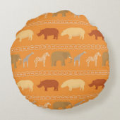 アフリカパターン ラウンドクッション (裏面)