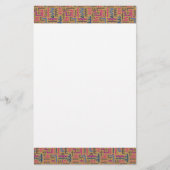 アフリカパターン 便箋 (正面)