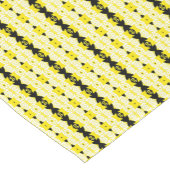 アフリカパターン，幾何学的，パターン，黄 ショートテーブルランナー (コーナー)