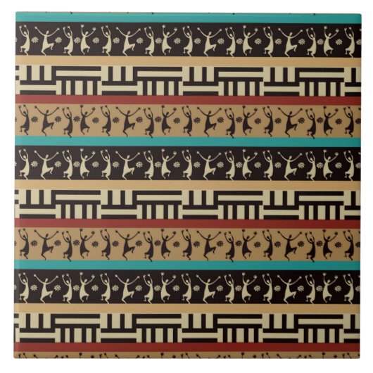 アフリカパターン–18 タイル (正面)