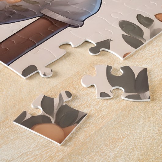 アフリカパーソナライズされたアメリカンガールジグソーパズル ジグソーパズル (側面)