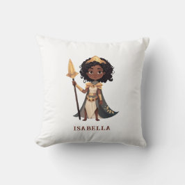 アフリカパーソナライズされたリトル・ナイト・ウォリアーの名前 クッション