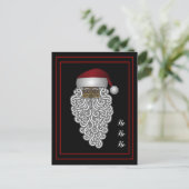 アフリカパーソナライズされた系アメリカンサンタクロース シーズンポストカード (スタンド正面)