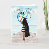 アフリカパーソナライズされた系アメリカ人のお祝い カード (正面)