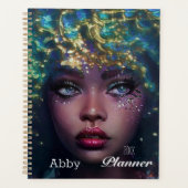 アフリカパーソナライズされた系アメリカ人女性プランナー プランナー手帳 (正面)