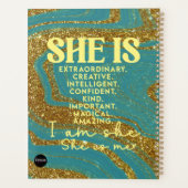 アフリカパーソナライズされた系アメリカ人女性プランナー プランナー手帳 (裏面)