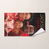 アフリカパーソナライズされた系アメリカ人家族，黒人史 バスタオルセット (ハンドタオル)