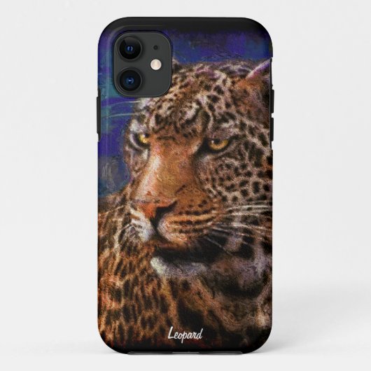 アフリカヒョウ大きな猫野生動物アートiPhone 5ケース Case-Mate iPhoneケース (裏面)